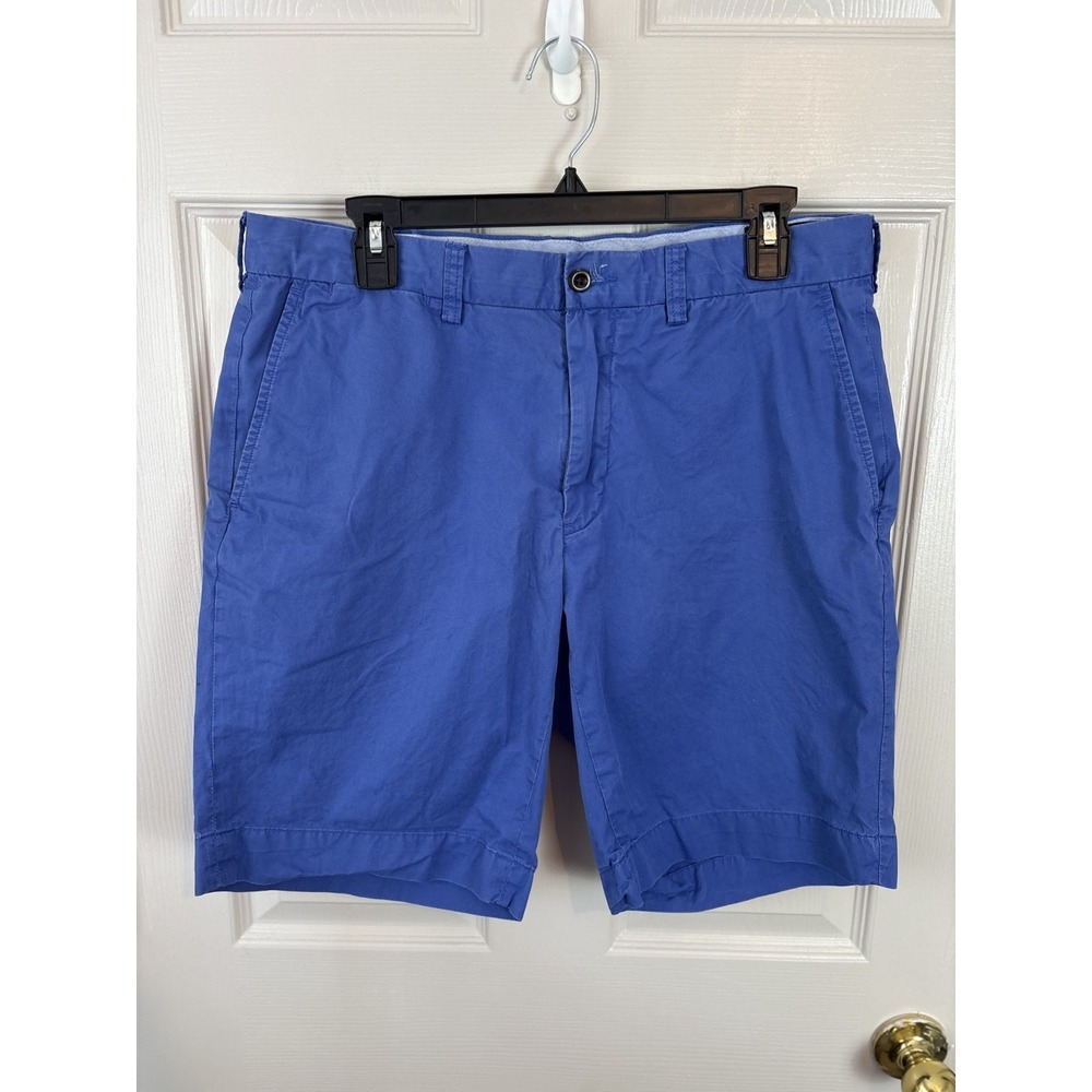 Polo Ralph Lauren Chino Shorts Mens 36 Blue Excellent Classic Fit Cotton Twill